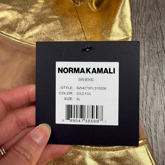 Norma Kamali Gold One Piece Swimsuit - Picture 11 of 15